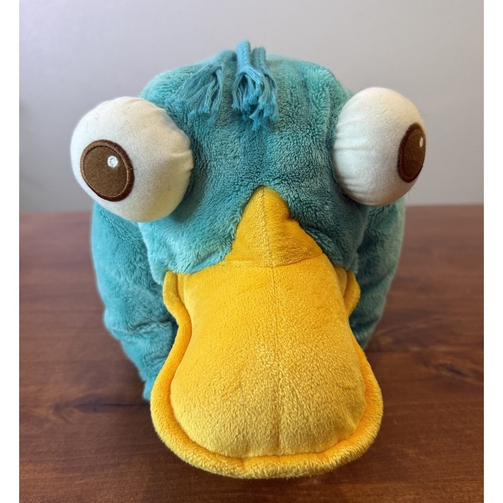 Disney Perry the Platypus Pillow Pet Phineas and Ferb Plush Teal Large 22 1/2" L